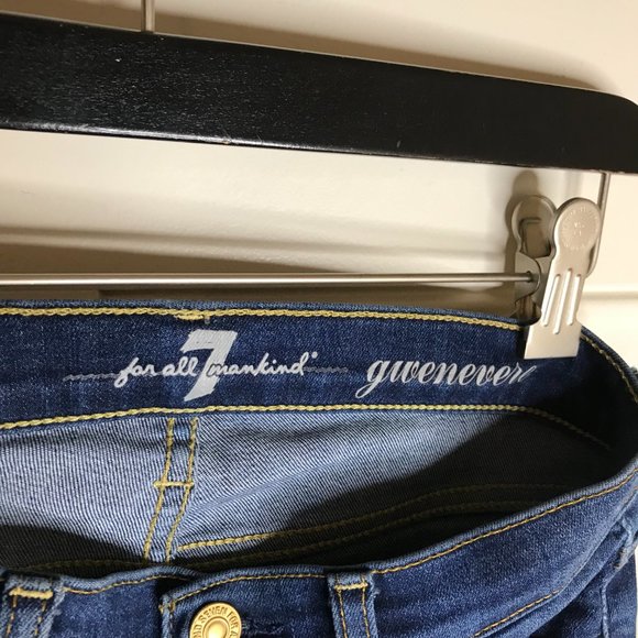 7 For All Mankind Women's Gwenevere Skinny Jeans Blue ~ Size 24 - Picture 5 of 6
